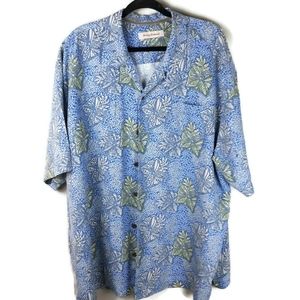 Tommy Bahama Short Sleeve Mens XXL Blue Button Up